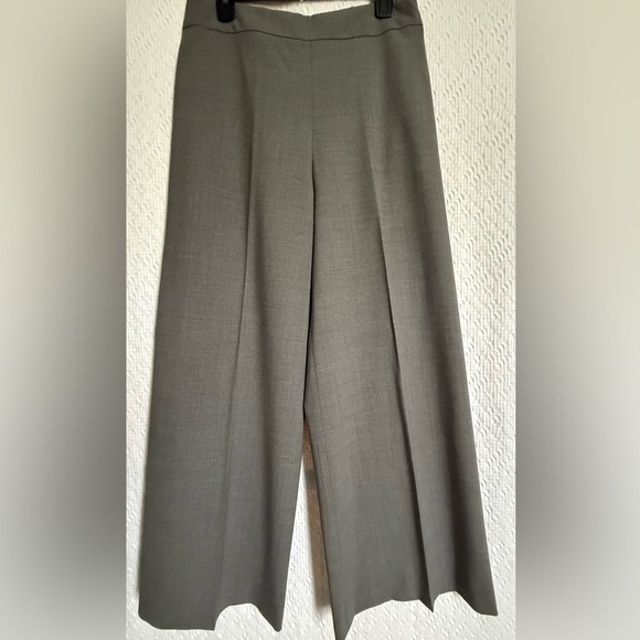 ANN MASHBURN Pants - Ann Mashburn Tailored Wide-Leg Trousers – Gray – Size 12 – NWT